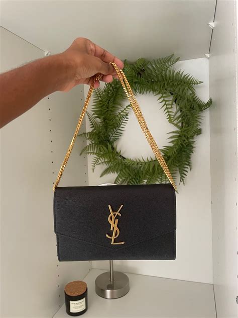 ysl uptown chain wallet outfit